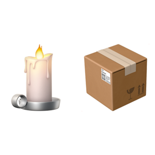 🕯📦 Emoji Domain iOS rendering
